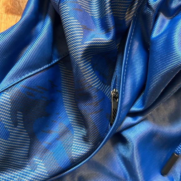 Blue Athletic Basketball Shorts with Elastic Waistband - Picture 4 of 5